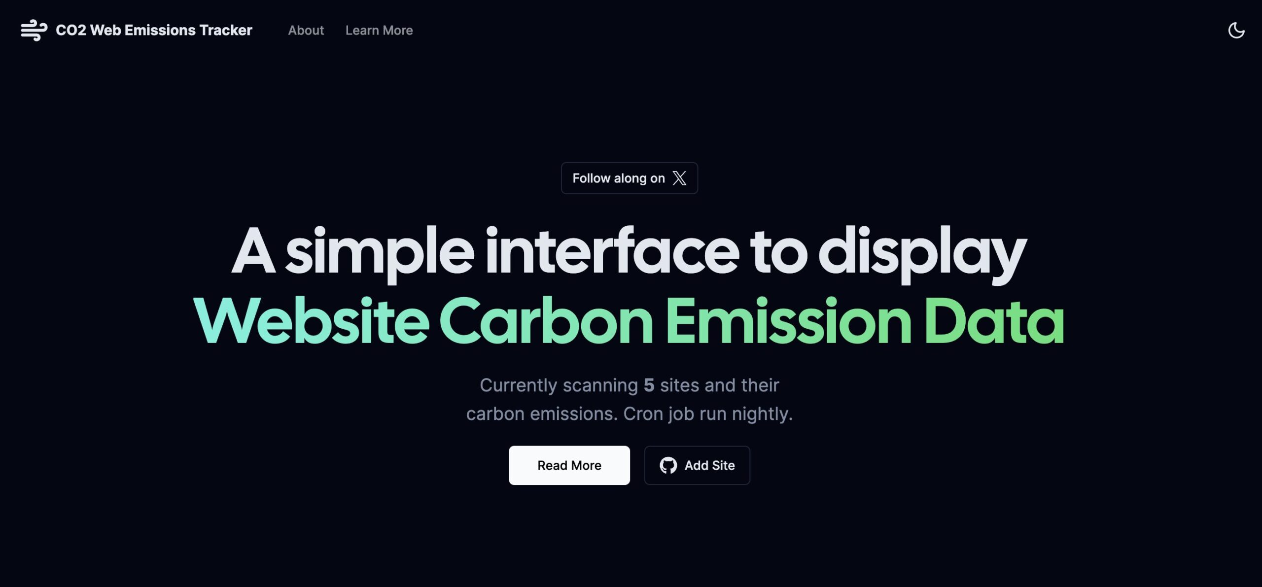 Case Study: CO2 Web Emissions Tracker