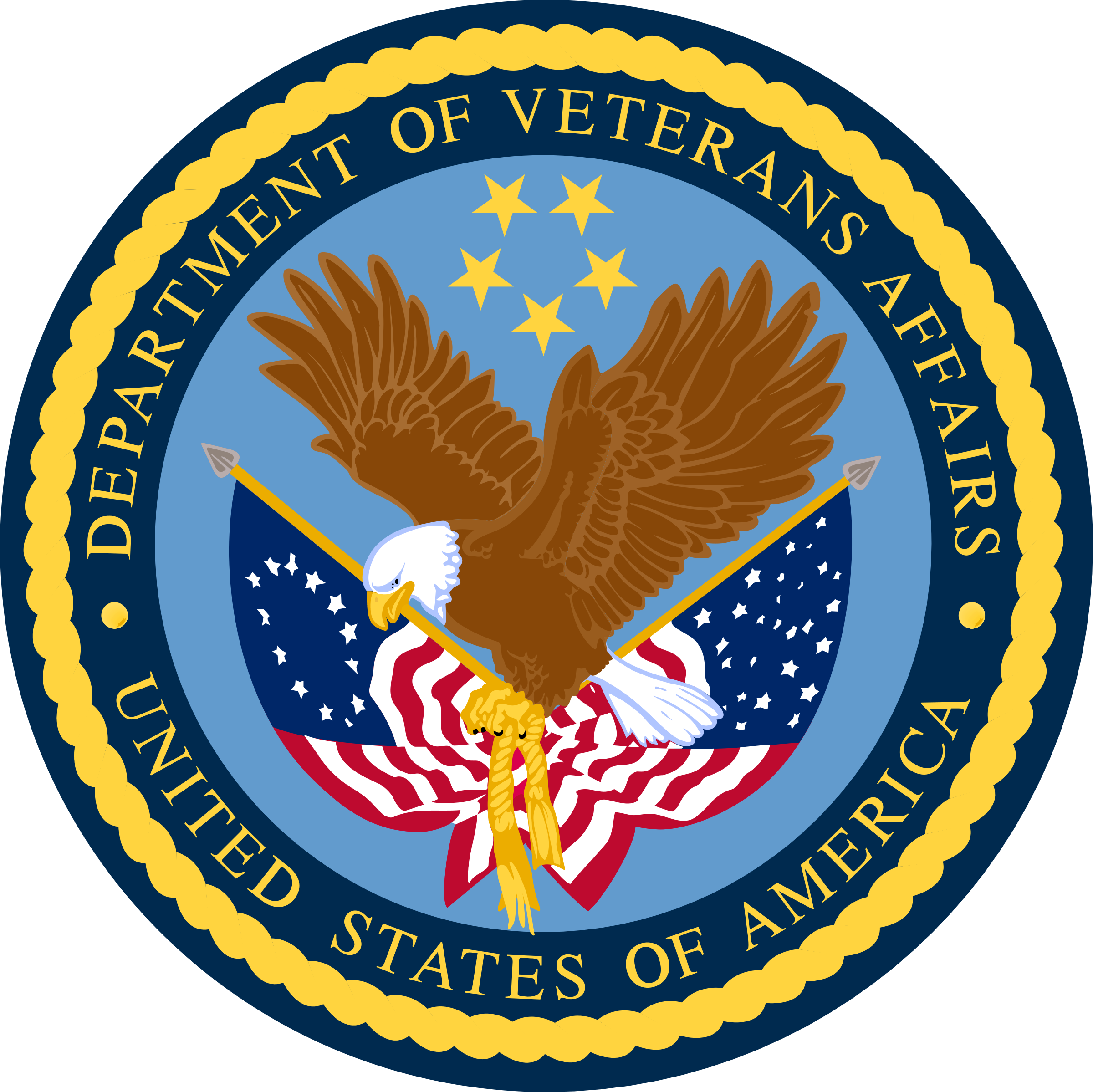 The logo for the Department of Veterans Affairs
